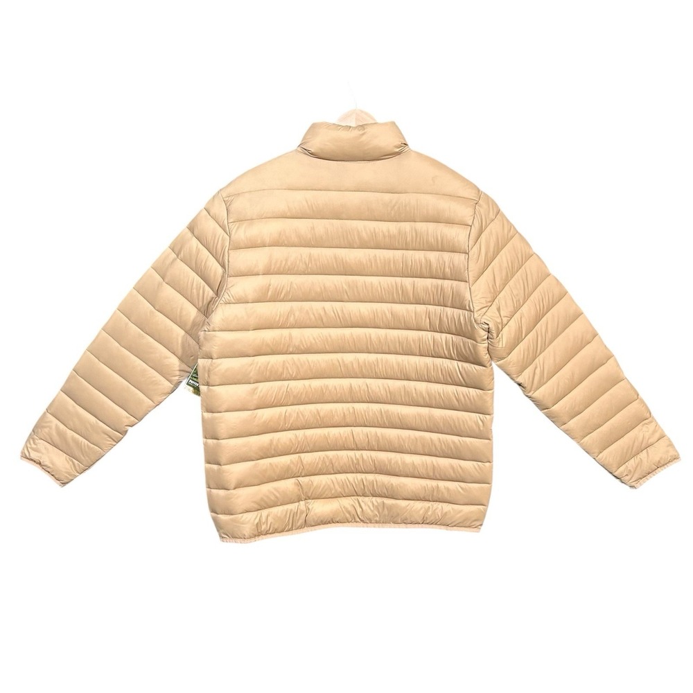 Ozark Trail Men's Zip Front Puffer Jacket Size M Beige Winter Coat Zip Pockets - Picture 10 of 11